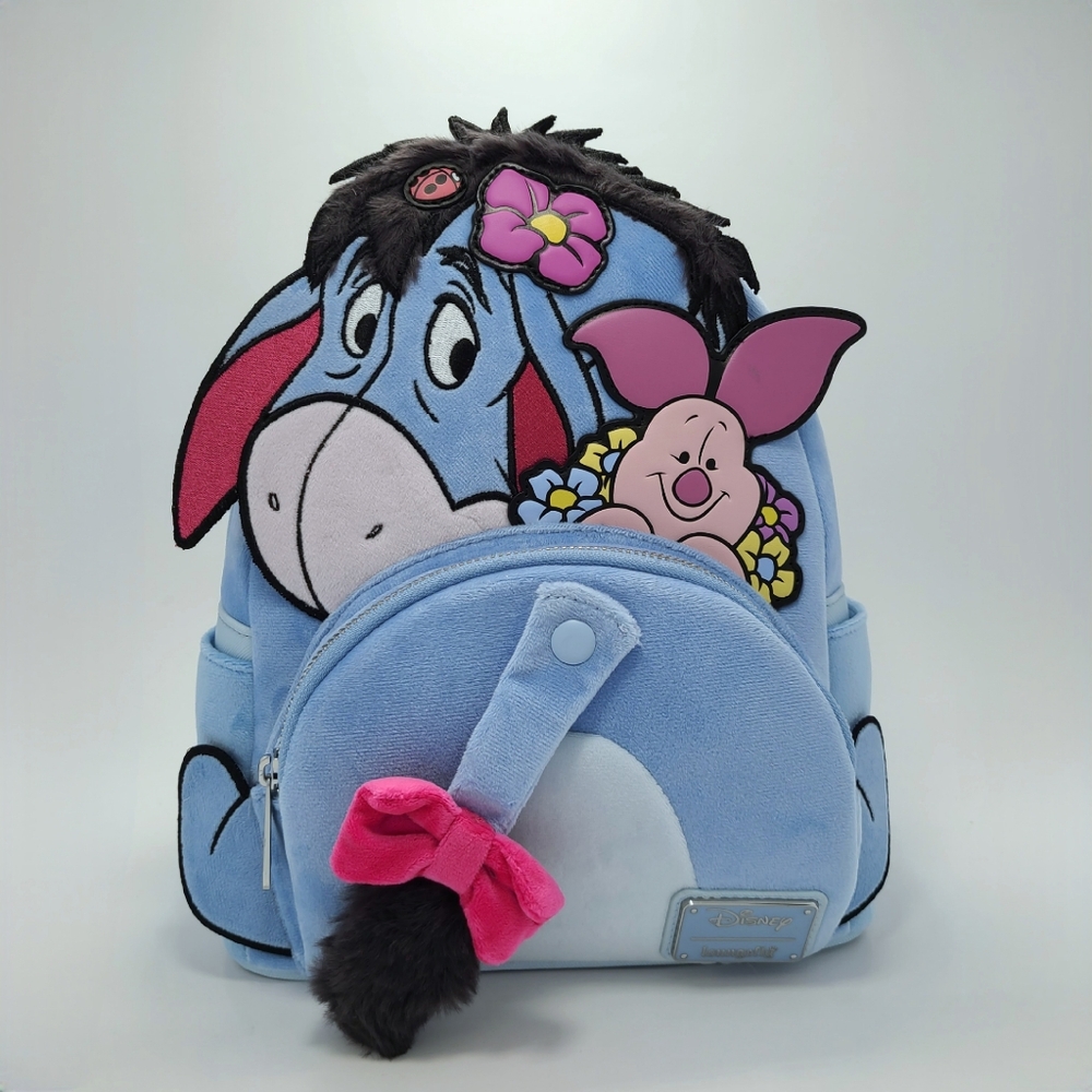 NWT Loungefly Disney Winnie the Pooh Eeyore Figural Mini Backpack